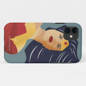 Wonder Woman Retro City Sunburst Case-Mate iPhone Case (Achterkant (horizontaal))