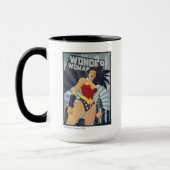 Wonder Woman Retro City Sunburst Mok (Links)
