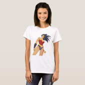 Wonder Woman Retro City Sunburst T-shirt (Voorkant volledig)
