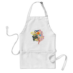 Wonder Woman Retro Flowers Standaard Schort
