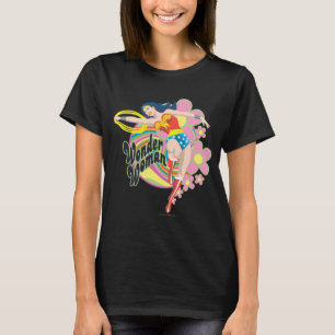 Wonder Woman Retro Flowers T-shirt