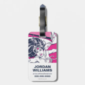 Wonder Woman Retro Glam Character Art Bagagelabel (Achterkant verticaal)