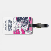 Wonder Woman Retro Glam Character Art Bagagelabel (Achterkant horizontaal)
