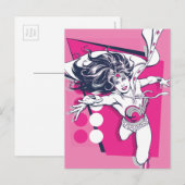 Wonder Woman Retro Glam Character Art Briefkaart (Voorkant / Achterkant)