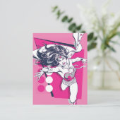 Wonder Woman Retro Glam Character Art Briefkaart (Staand voorkant)