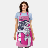 Wonder Woman Retro Glam Character Art Schort (Gedragen)