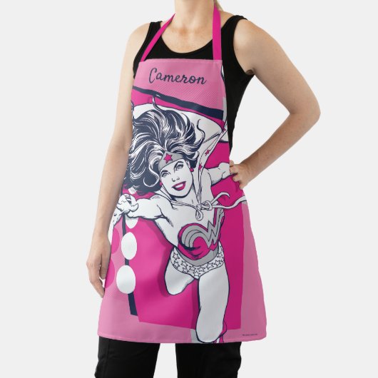 Wonder Woman Retro Glam Character Art Schort (Insitu)