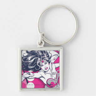 Wonder Woman Retro Glam Character Art Sleutelhanger
