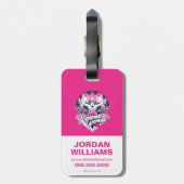 Wonder Woman Retro Glam Rock Graphic Bagagelabel (Achterkant verticaal)