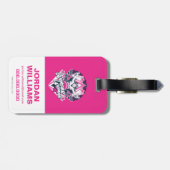 Wonder Woman Retro Glam Rock Graphic Bagagelabel (Achterkant horizontaal)