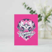 Wonder Woman Retro Glam Rock Graphic Briefkaart (Staand voorkant)