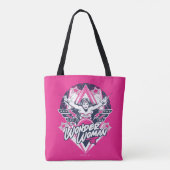 Wonder Woman Retro Glam Rock Graphic Tote Bag (Achterkant)