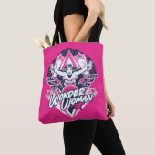 Wonder Woman Retro Glam Rock Graphic Tote Bag (Dichtbij)