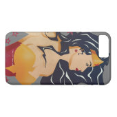 Wonder Woman Retro Profile Sunburst 3 Case-Mate iPhone Case (Achterkant (Horizontaal))