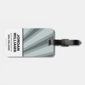 Wonder Woman Retro Profile Sunburst Bagagelabel (Achterkant horizontaal)