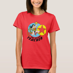 Wonder Woman Rode Ster Leraar T-shirt