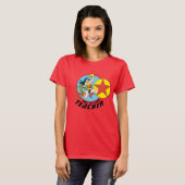 Wonder Woman Rode Ster Leraar T-shirt (Voorkant volledig)