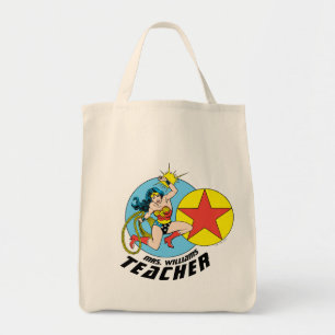 Wonder Woman Rode Ster Leraar Tote Bag