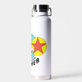 Wonder Woman Rode Ster Leraar Waterfles (Achterkant)
