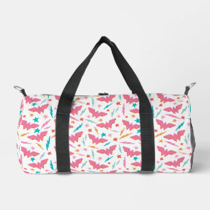 Wonder Woman Roze Logo en Bliksem Patroon Plunjezak
