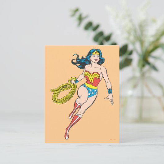 Wonder Woman Run Briefkaart (Staand voorkant)