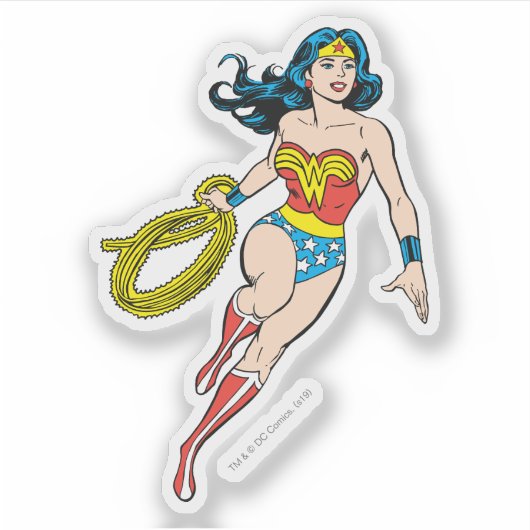 Wonder Woman Run Sticker (Voorkant)