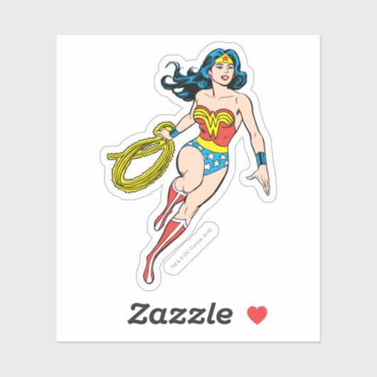 Wonder Woman Run Sticker (Vel)