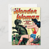 Wonder Woman Runaway Time Express Briefkaart (Voorkant / Achterkant)