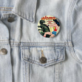 Wonder Woman Runaway Time Express Ronde Button 5,7 Cm (In situ)