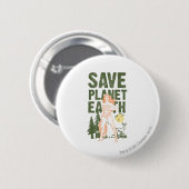 Wonder Woman Save Planet Earth Ronde Button 5,7 Cm (Voorkant /achterkant)