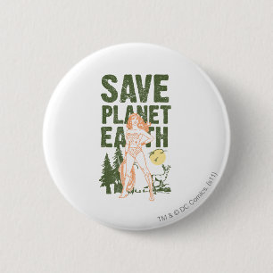 Wonder Woman Save Planet Earth Ronde Button 5,7 Cm