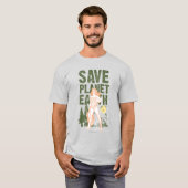 Wonder Woman Save Planet Earth T-shirt (Voorkant volledig)