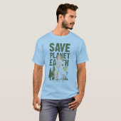 Wonder Woman Save Planet Earth T-shirt (Voorkant volledig)