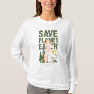 Wonder Woman Save Planet Earth T-shirt