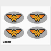 Wonder Woman | Seasoneel geïnspireerde Logo Ovale Sticker (Vel)