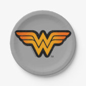 Wonder Woman | Seasoneel geïnspireerde Logo Papieren Bordje (Voorkant)