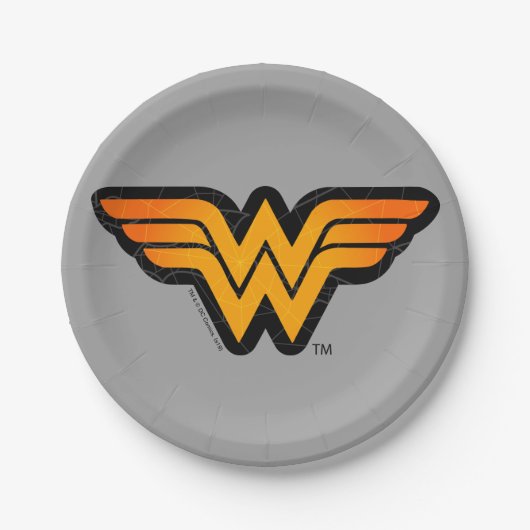 Wonder Woman | Seasoneel geïnspireerde Logo Papieren Bordje (Voorkant)