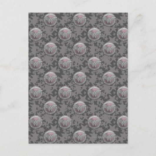 Wonder Woman Shield Pattern Briefkaart (Voorkant)