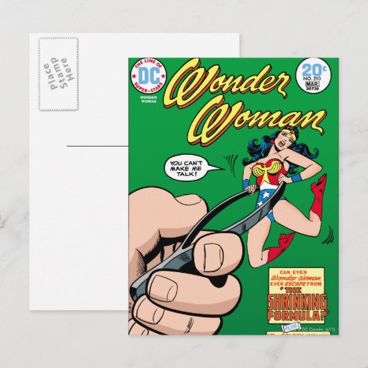 Wonder Woman Shrinking Formule Briefkaart (Voorkant / Achterkant)