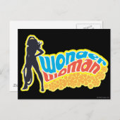 Wonder Woman Silhouette Briefkaart (Voorkant / Achterkant)