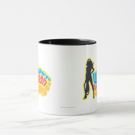 Wonder Woman Silhouette Mok (Midden)