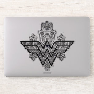 Wonder Woman Spiritueel Paisley Hamsa Logo Sticker