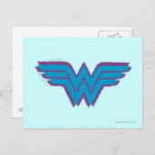 Wonder Woman Spray Paint Logo Briefkaart (Voorkant / Achterkant)