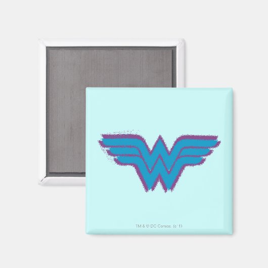 Wonder Woman Spray Paint Logo Magneet (Voorkant / Achterkant)