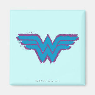 Wonder Woman Spray Paint Logo Magneet