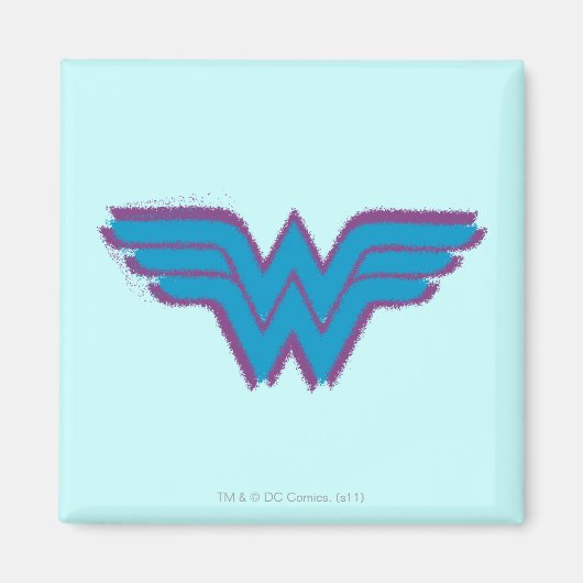 Wonder Woman Spray Paint Logo Magneet (Voorkant)