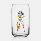 Wonder Woman Standing Blikvorm Glas (Achterkant)