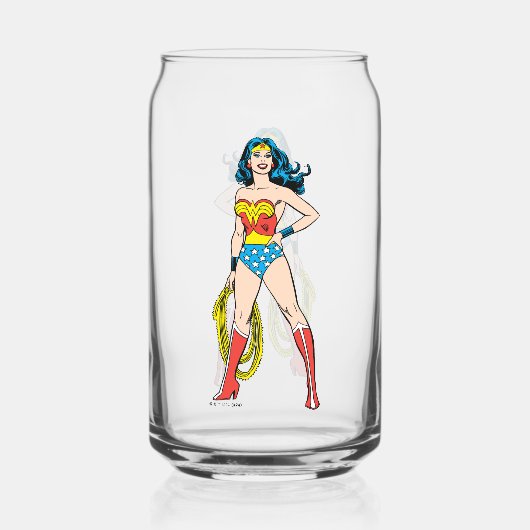 Wonder Woman Standing Blikvorm Glas (Achterkant)