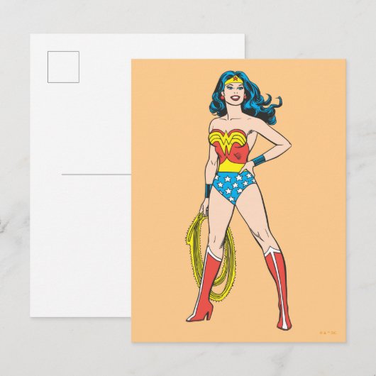 Wonder Woman Standing Briefkaart (Voorkant / Achterkant)