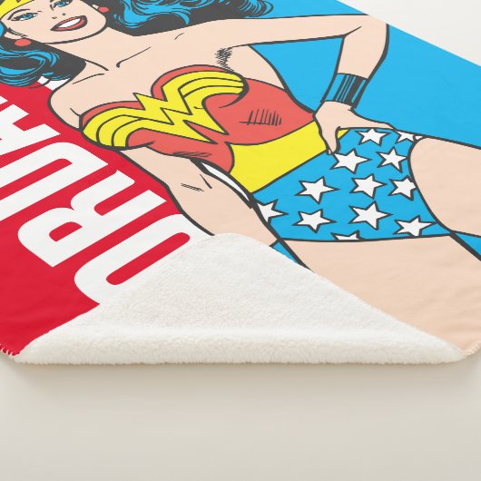 Wonder Woman Standing Sherpa Deken (3/4)